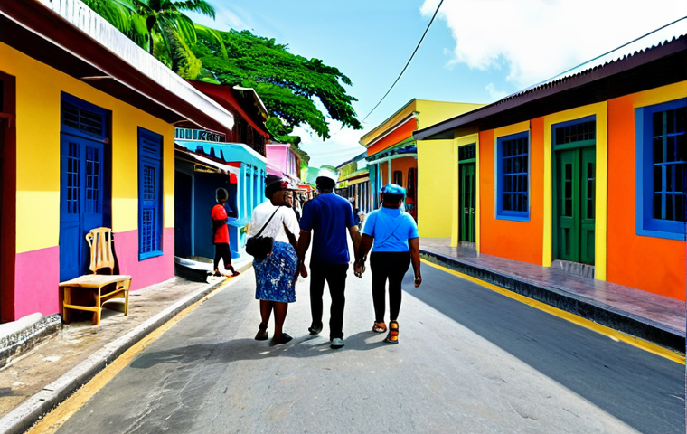 자메이카 노예제 역사 - Maroon Resistance Scene**

"Nanny, the legendary Maroon leader, fully clothed in modest, traditional...