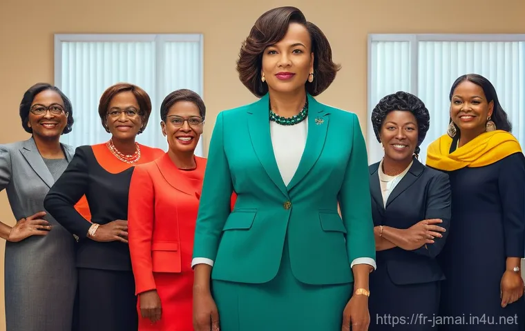 자메이카의 대표적인 정치 인물 - **A lively and vibrant image showcasing the deep connection between Jamaican politics and culture, s...